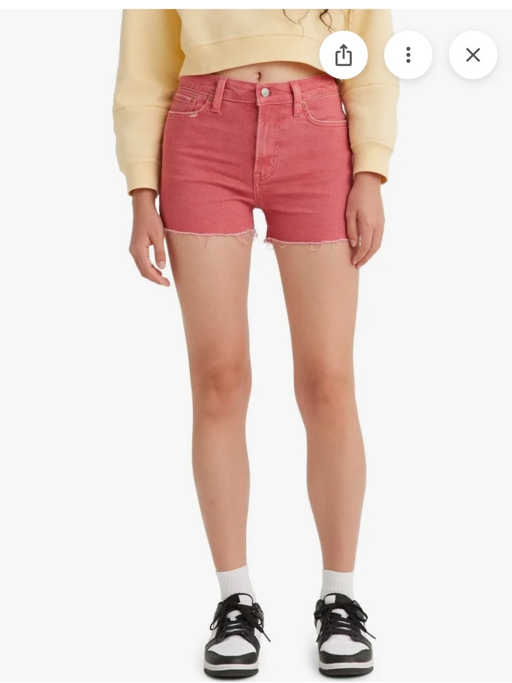 Levi’s High Rise Pink Denim Shorts - 30